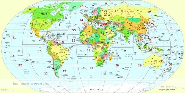 Amateur Radio World Map